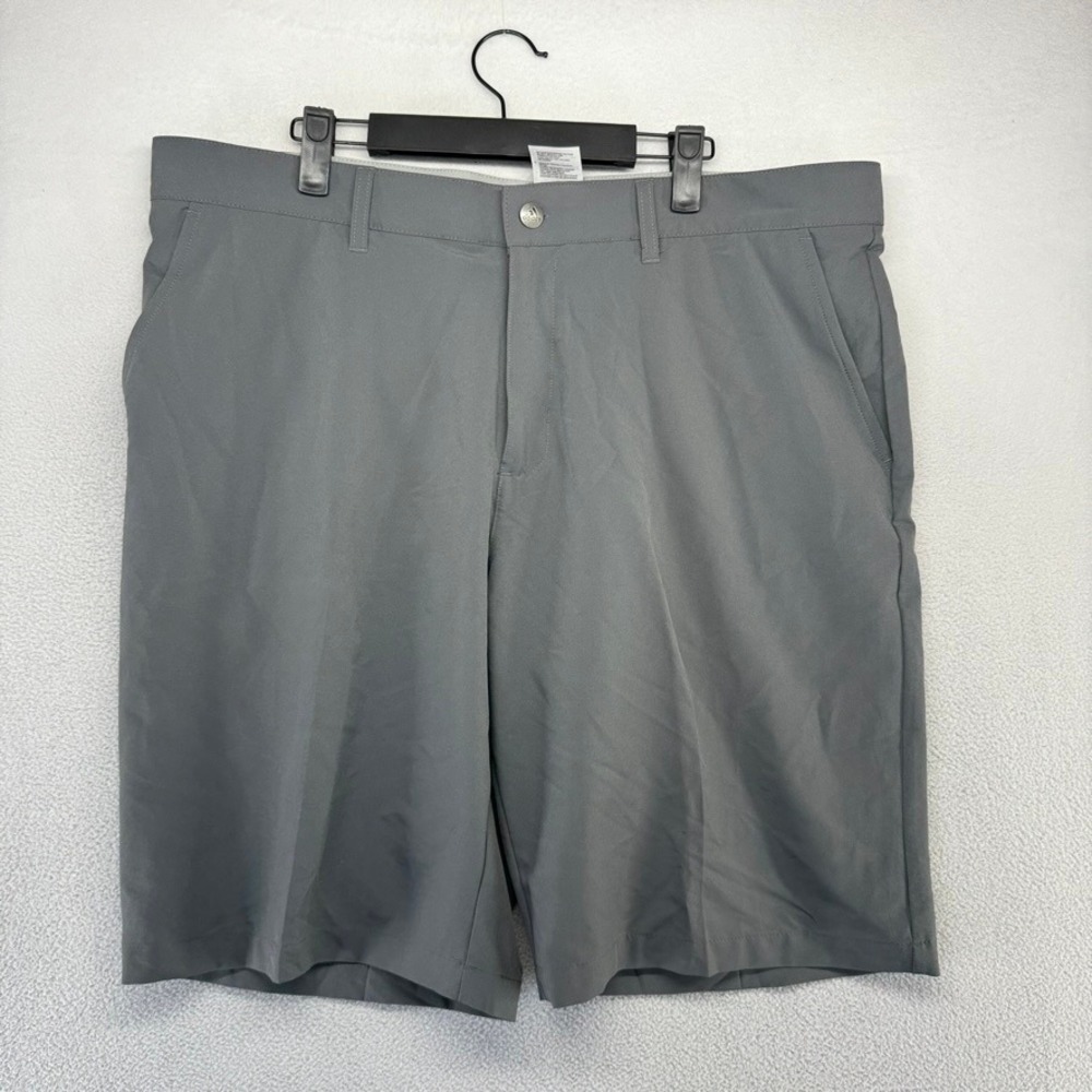 Adidas Golf Shorts Mens 38 Gray Ultimate365 Athletic Woven Polyester Blend Solid